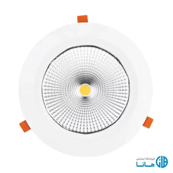 چراغ LED توکار هارمونیک 60 وات دایره ای COB پارس شعاع توس