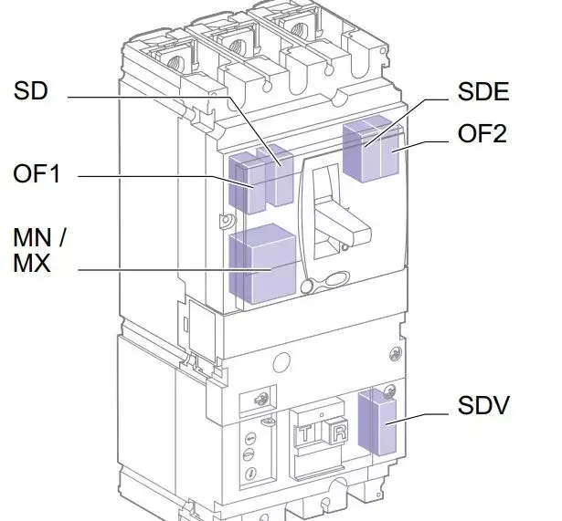 کلید اتوماتیک 63 آمپر قابل تنظیم حرارتی- ثابت مغناطیسی سری NSX63B اشنایدر